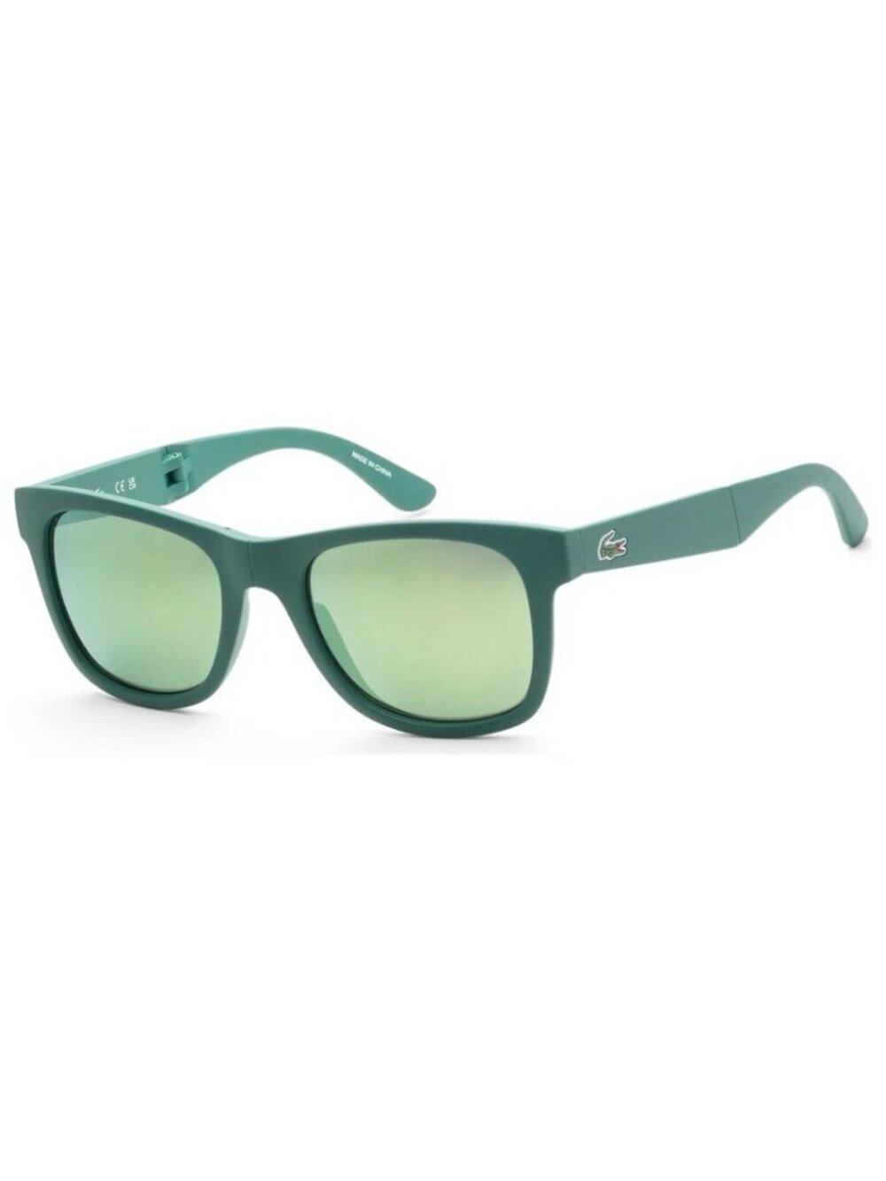Lacoste L778S Green Rectangular Sunglasses Unisex Reflective Lens - NEW